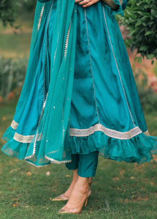 Turquoise Frock Style