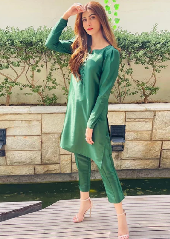 Green Kurta Set