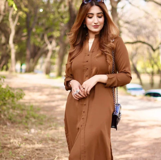 Polished Brown Georgette Co Ords